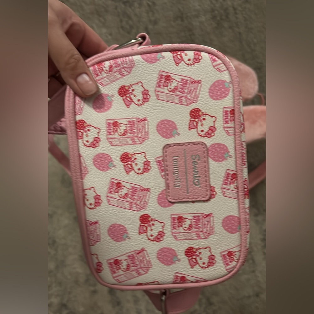 Hello Kitty Pink and White Crossbody Bag
